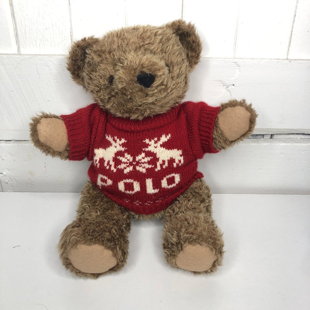 Vintage Polo Ralph Lauren Teddy Bear 1998 Sweater